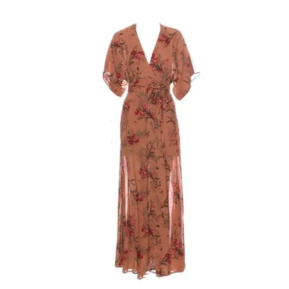 Reformation Winslow Cecile Maxi Kimono Dress XS
